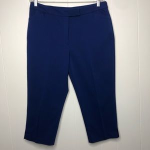 Ruby Rd. Royal blue capris. Stretch. Size 14.